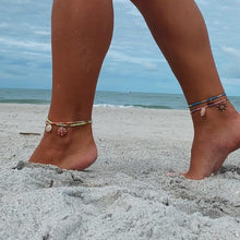 Load image into Gallery viewer, Beaded Seashell Anklet