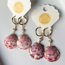 Load image into Gallery viewer, Hidden Gem Seashell Earrings