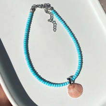 Load image into Gallery viewer, Beaded Seashell Anklet