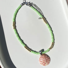 Load image into Gallery viewer, Beaded Seashell Anklet