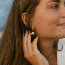 Load image into Gallery viewer, All Gold Seashell Earrings
