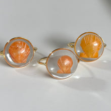 Load image into Gallery viewer, Gold Treasure Seashell Rings
