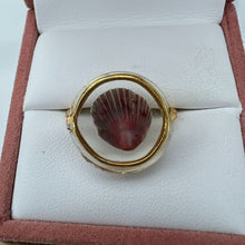 Load image into Gallery viewer, Gold Treasure Seashell Ring

