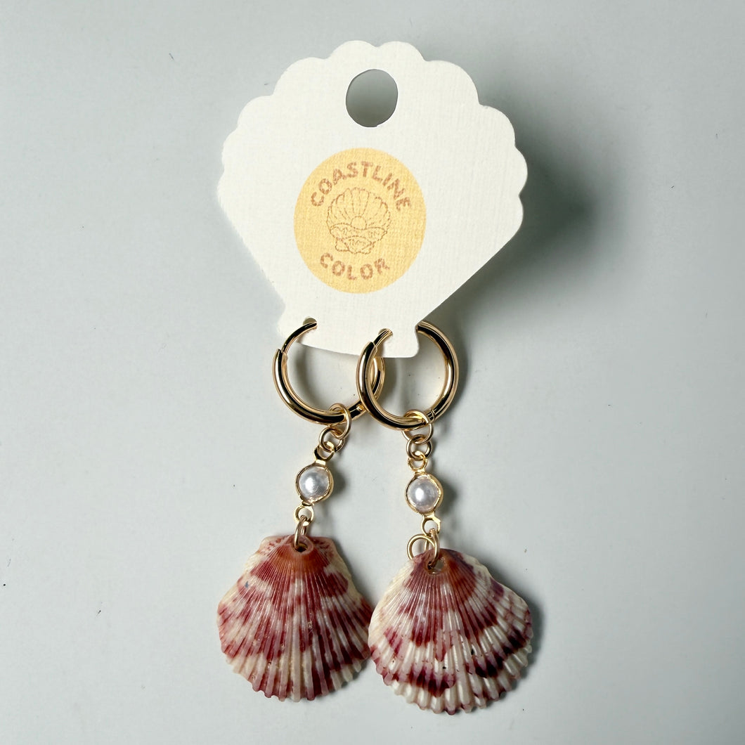 *Rare Find* Hidden Gem Seashell Earrings