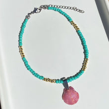 Load image into Gallery viewer, Beaded Seashell Anklet
